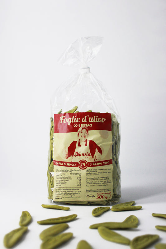 Foglie d'Ulivo con Spinaci